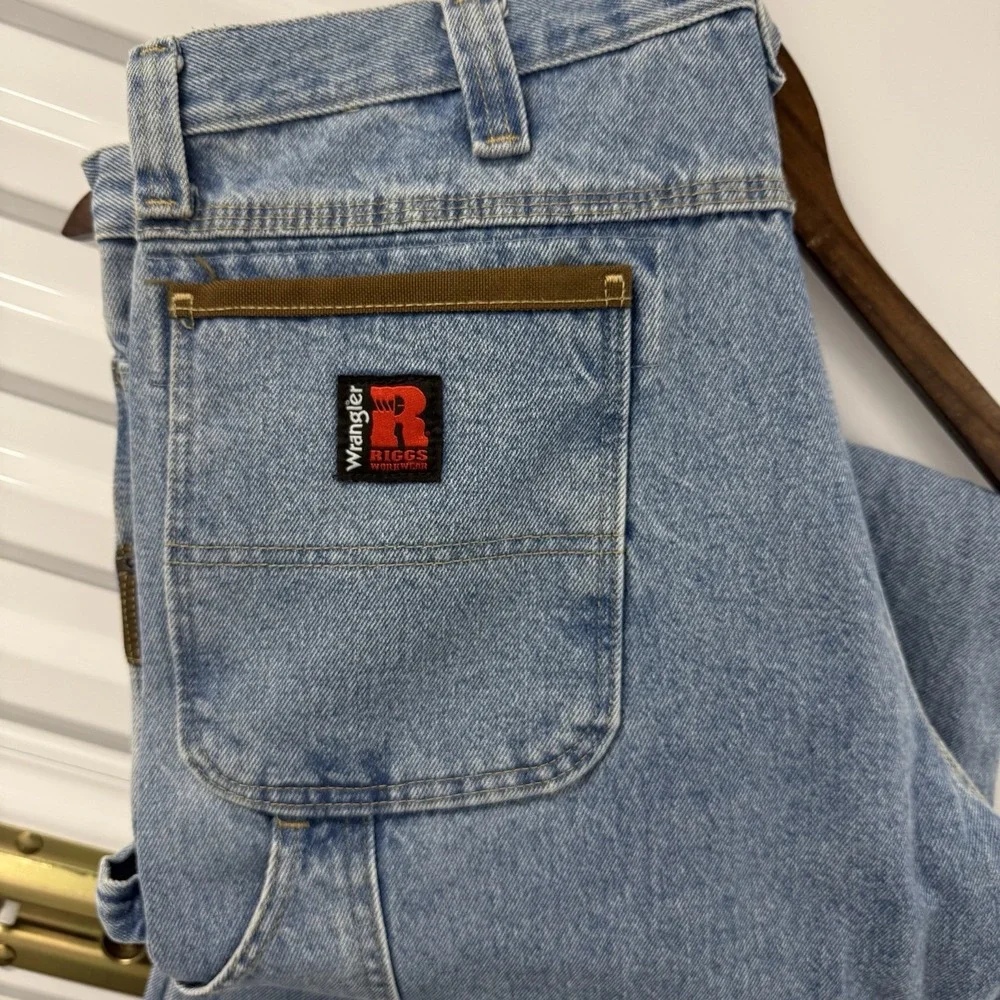 Wrangler Riggs Workwear Carpenter Jeans 36x34 Relaxed Fit Denim Work Pants